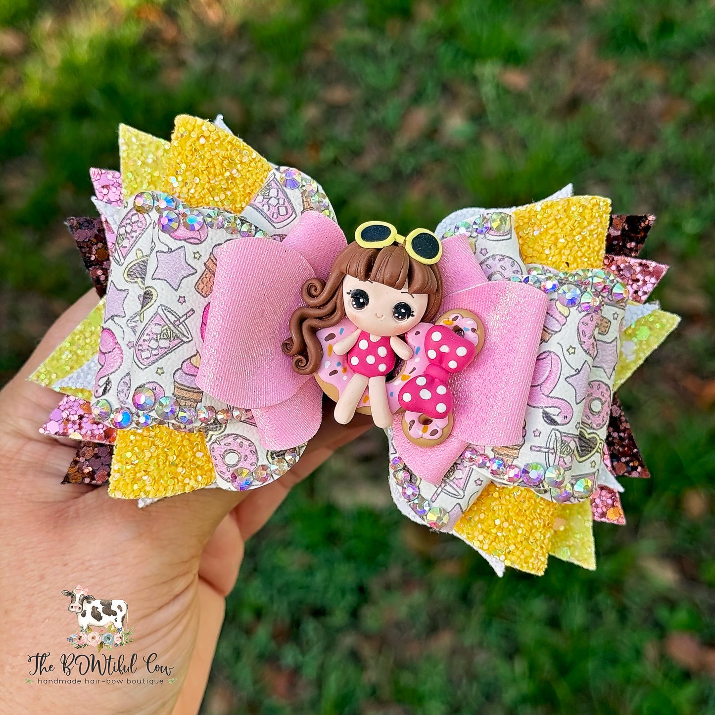 Summer Faux Leather OTT Bow
