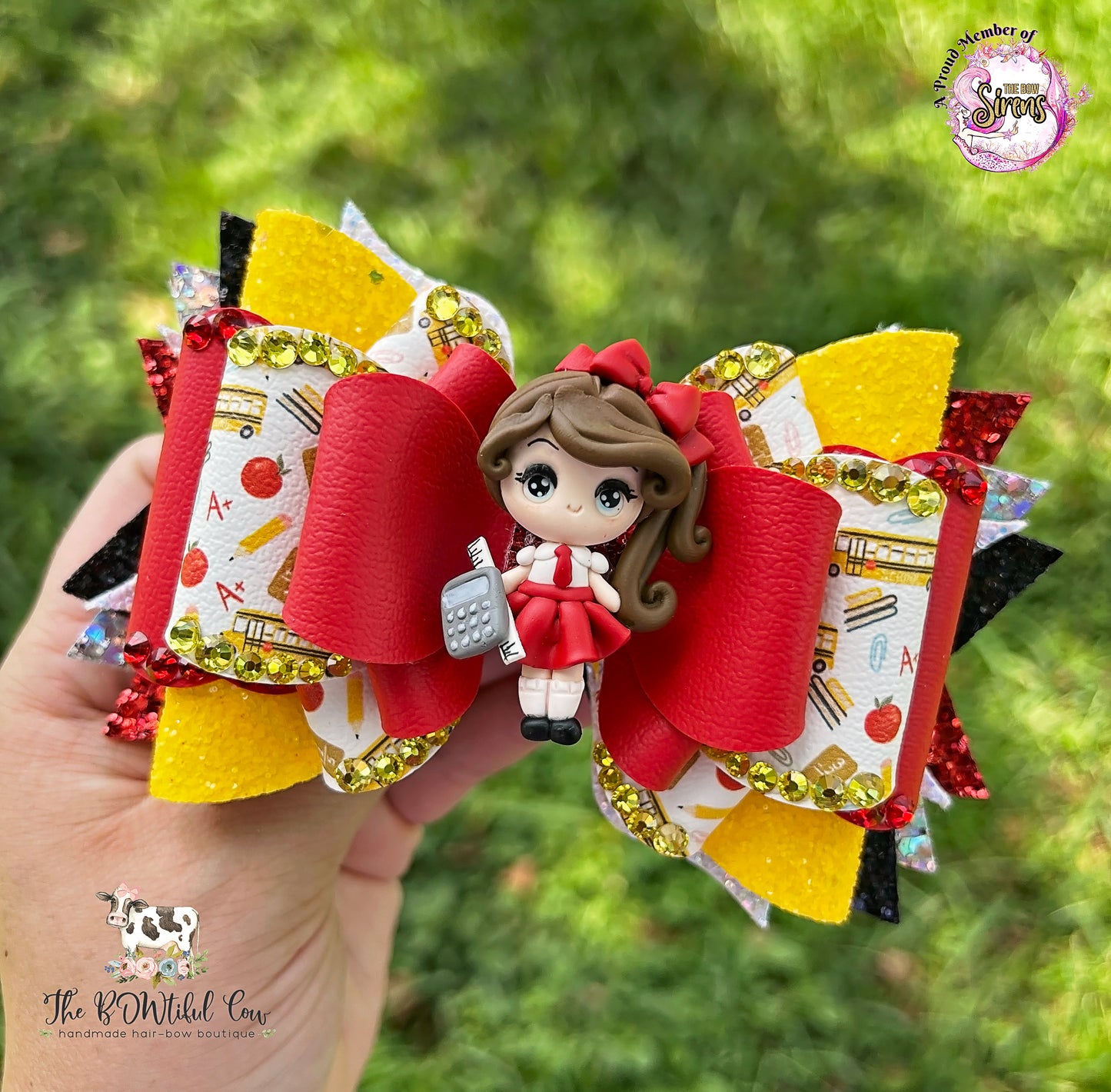 Back to School Over the Top Bow