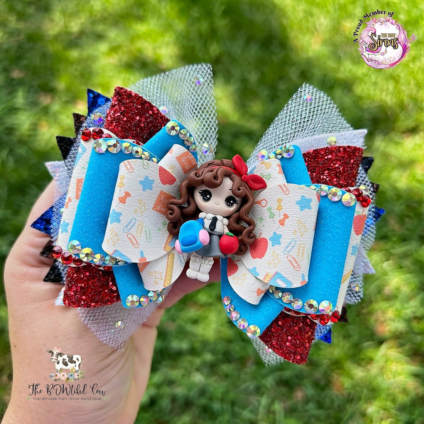 Back to School Over the Top Bow