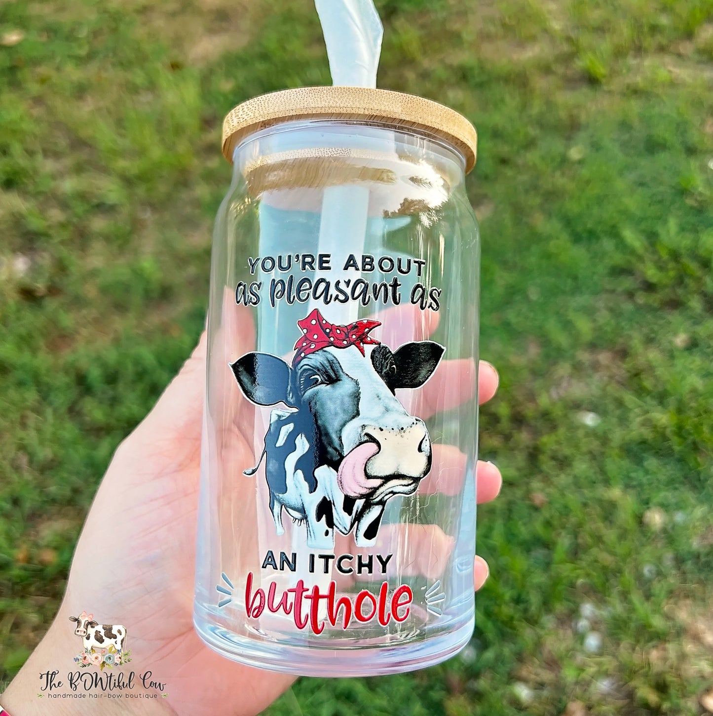 Pleasant as a Butthole Glass Tumbler