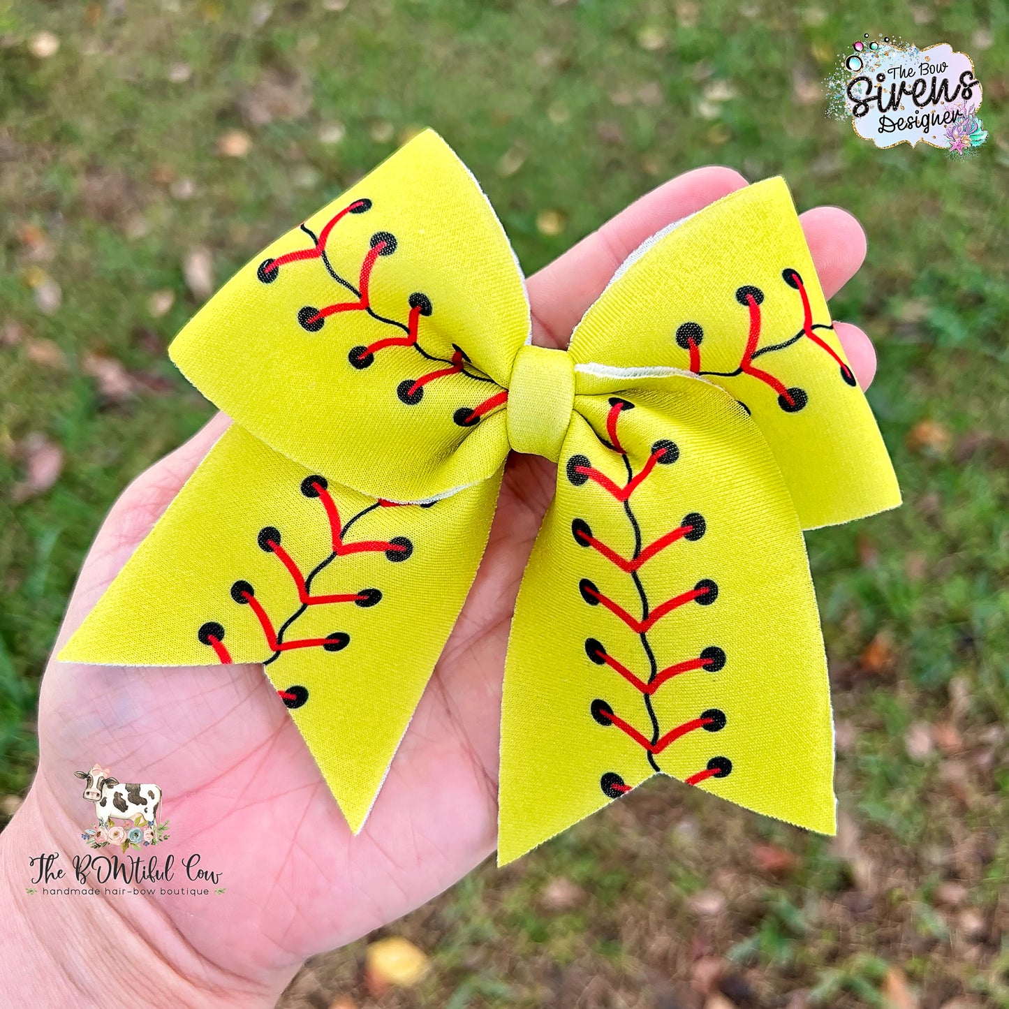 Softball Hair Bow