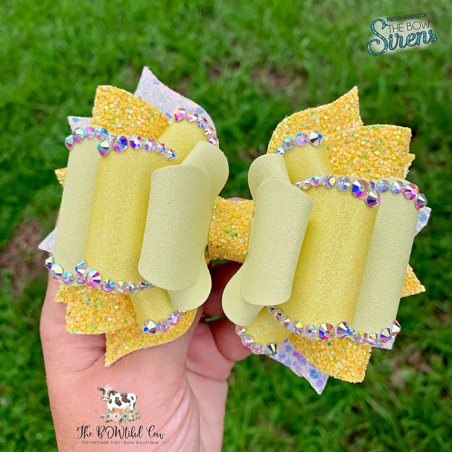 Yellow Solid Color OTT Hair Bow
