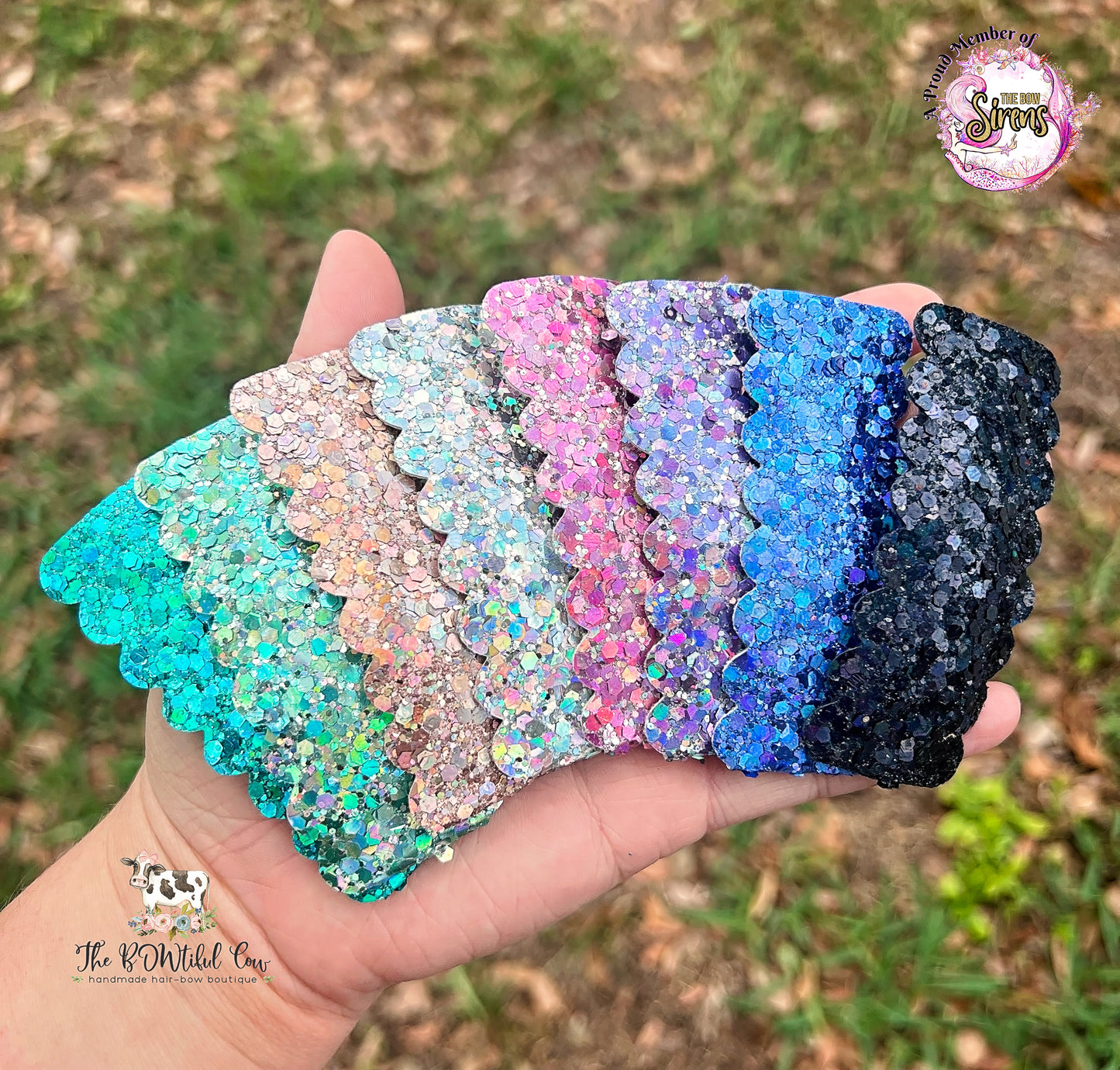 Spring Glitter Snap Clip