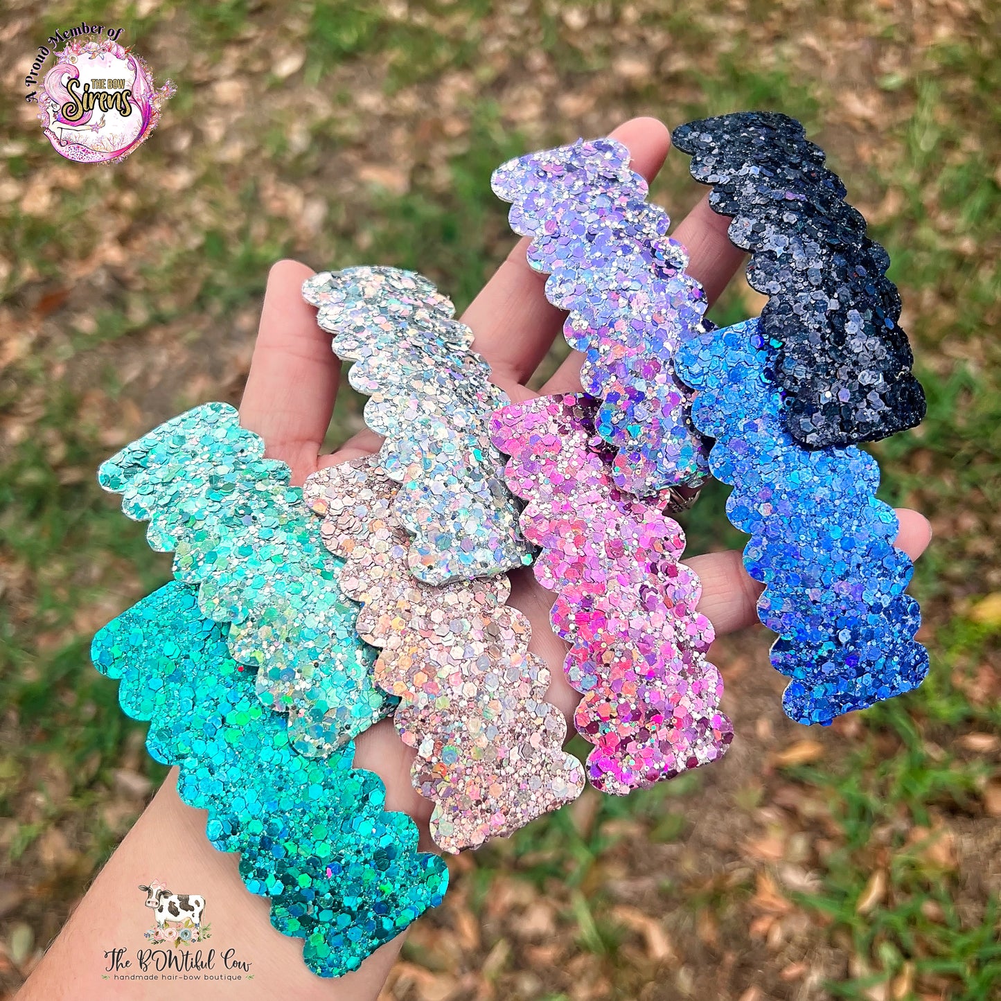 Spring Glitter Snap Clip
