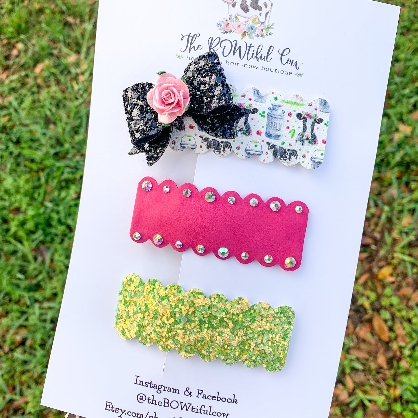 Milk Cow Snap Clip Set