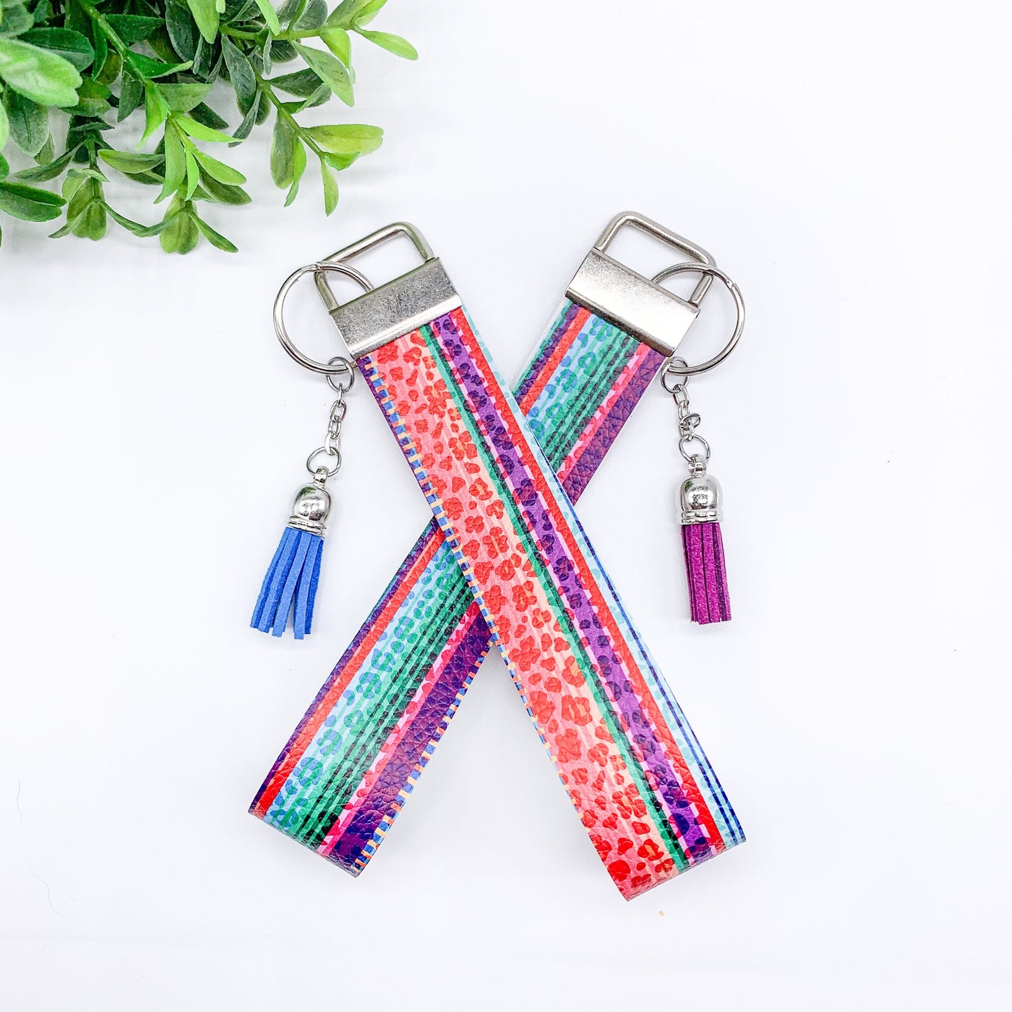 Cinco de Mayo Faux Leather Keychain