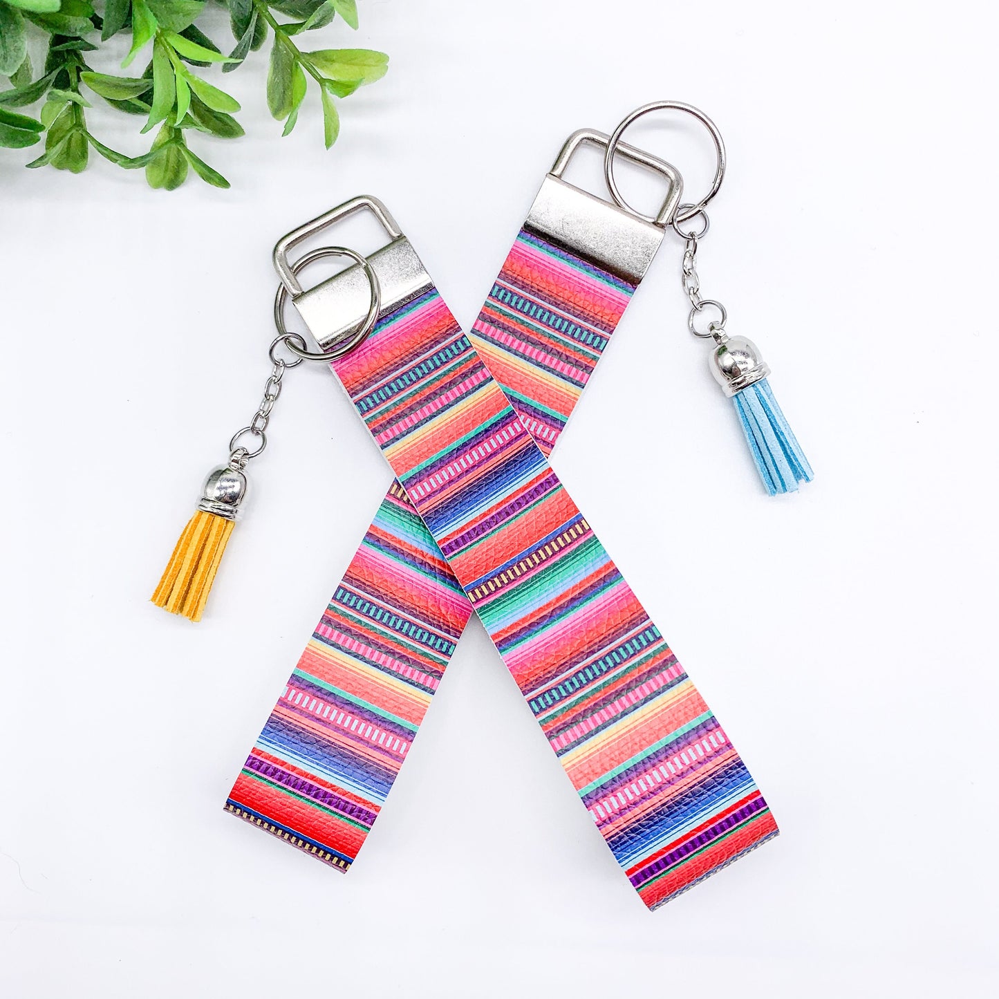 Cinco de Mayo Faux Leather Keychain