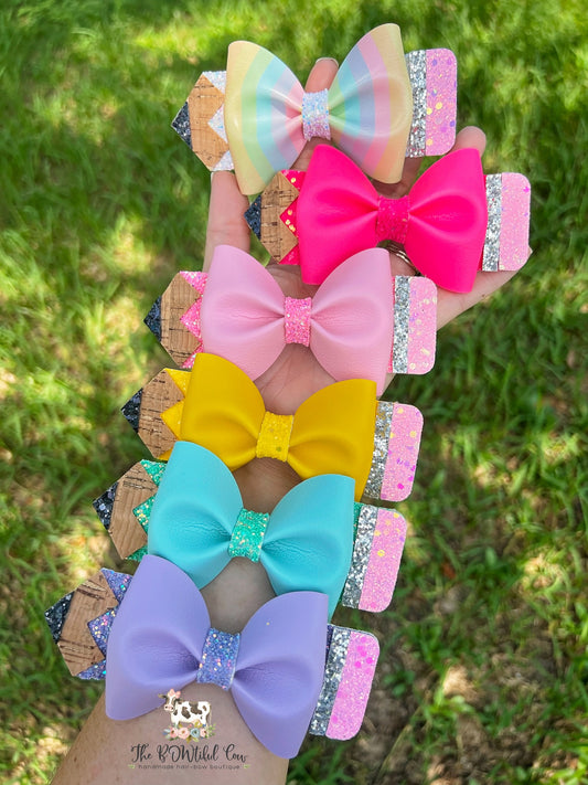 Back to School Pencil Bow