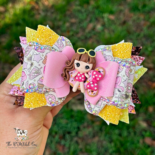 Summer Faux Leather OTT Bow