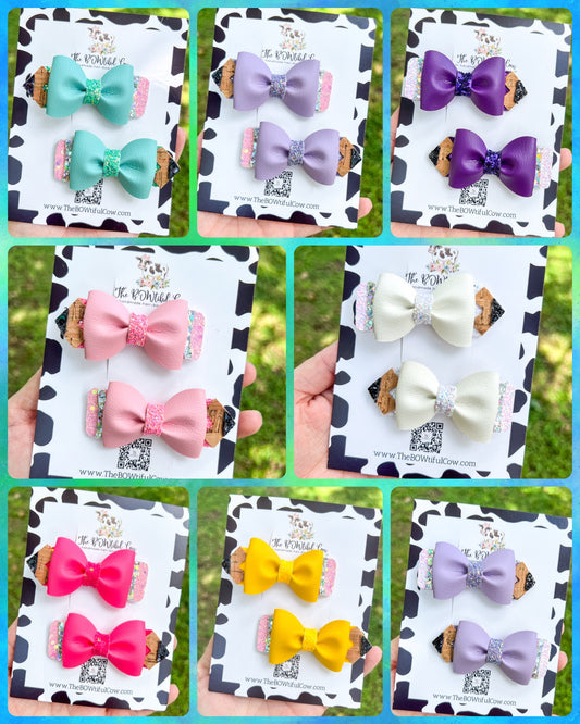 Back to School Pencil Bow Pigtails