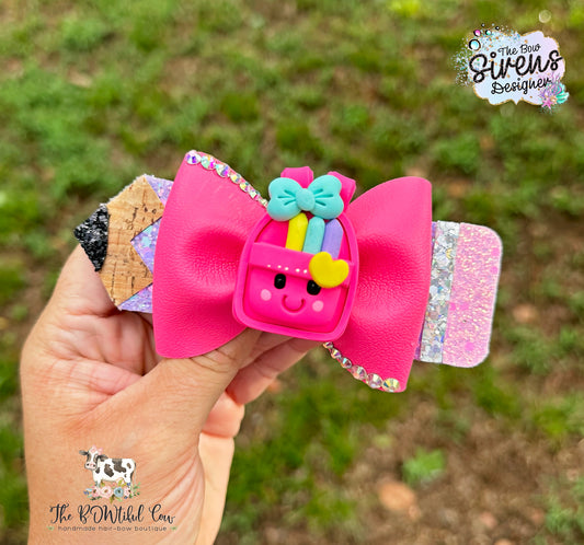 Back to School Pencil Bow