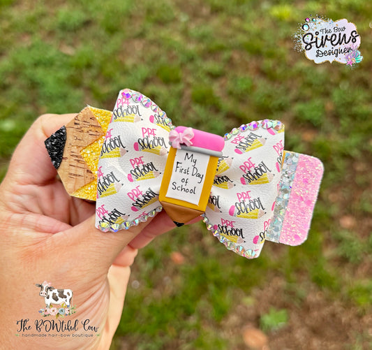 Back to School Pencil Bow