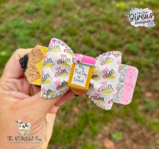 Back to School Pencil Bow