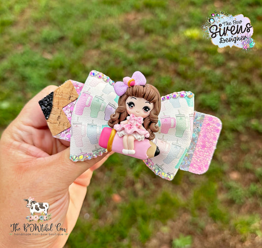 Back to School Pencil Bow