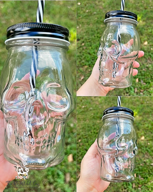 Skull Glass Tumbler