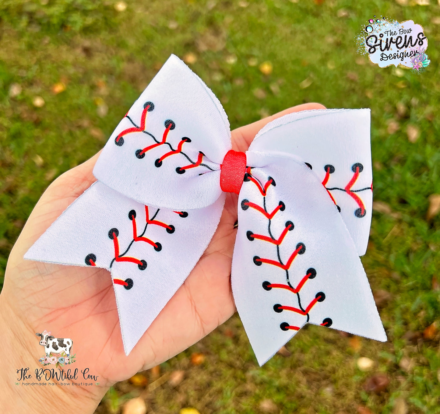 Baseball Hair Bow