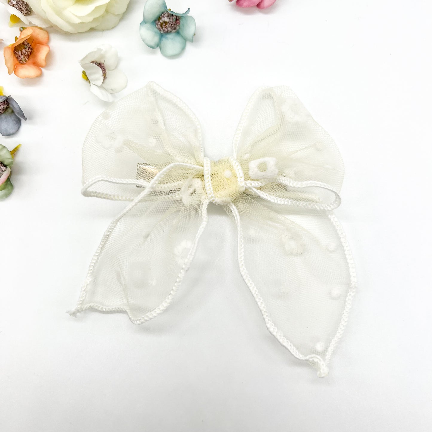 Hand Tied Spring Fabric Bow