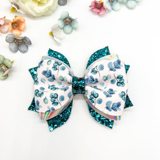 Floral Clementine Hair Bow