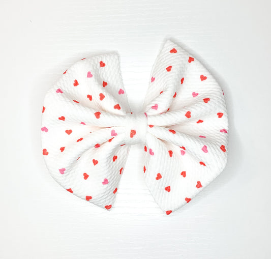 Valentines Day Fabric Bow