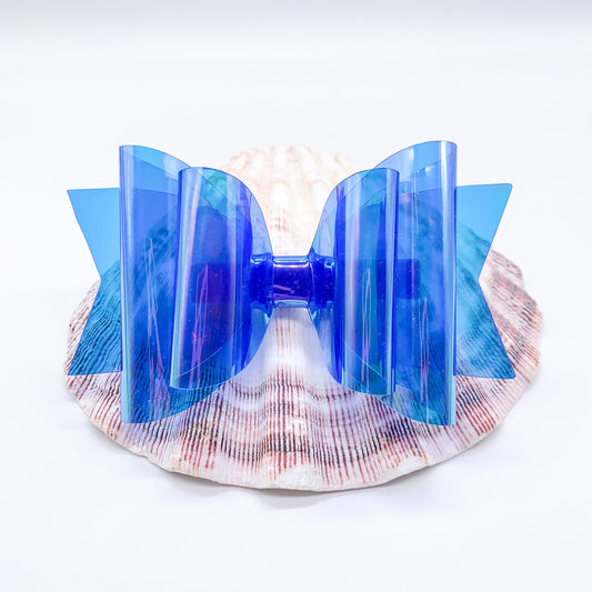 Blue Pool Bow, Pool Hair bow, Pool Girls Hair bow, Baby Hair Bow, Pool Bow Daisy 4in Bow