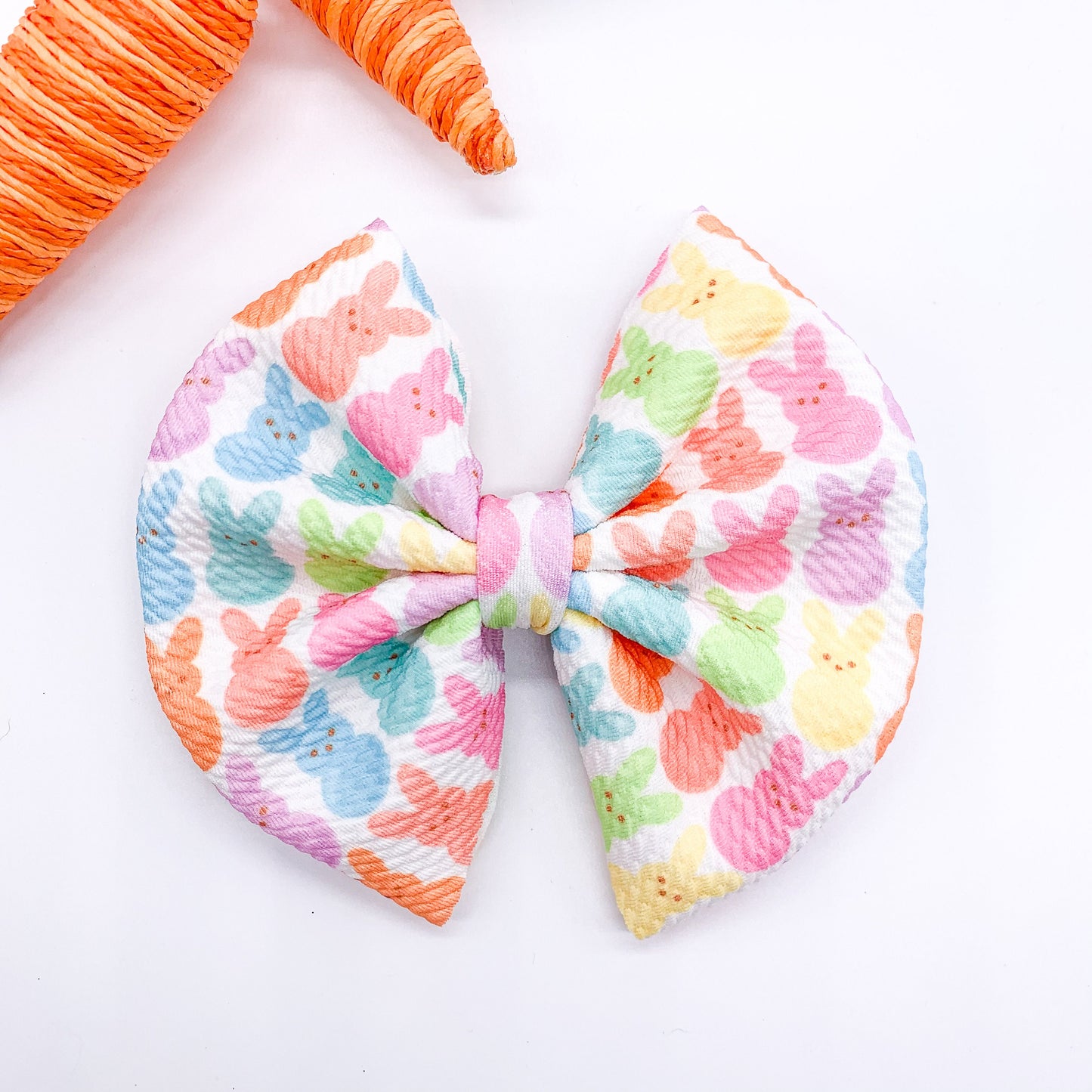 Marshmallow Bunny Stretch Bow