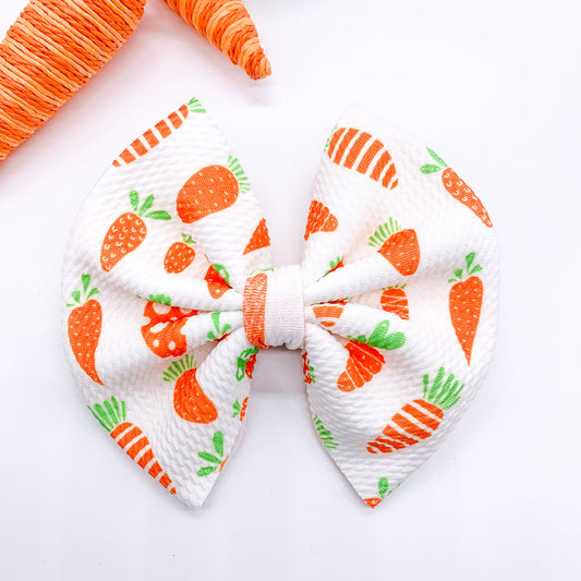 Easter Carrots Stretch Bow