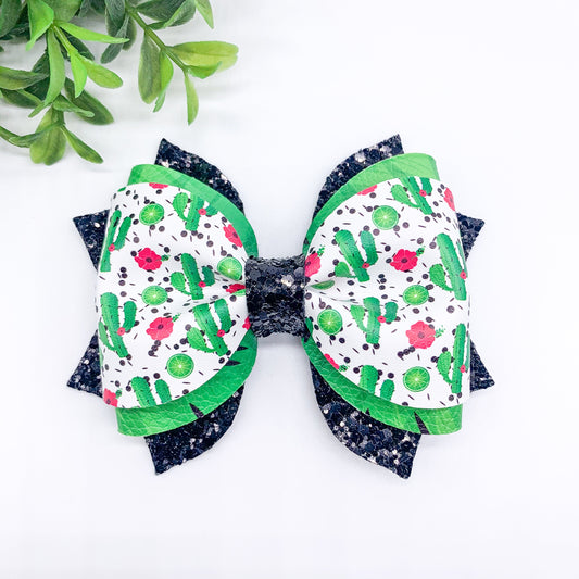 Cinco de Mayo Faux Leather Bow